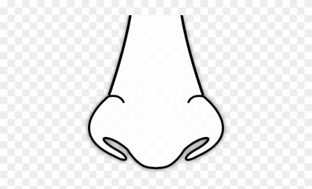 Нос раскраска для детей