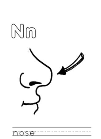 Ухо раскраска для детей