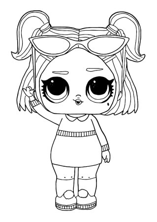 Lol кукла Даск раскраска