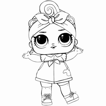 Куколка ЛОЛ раскраска