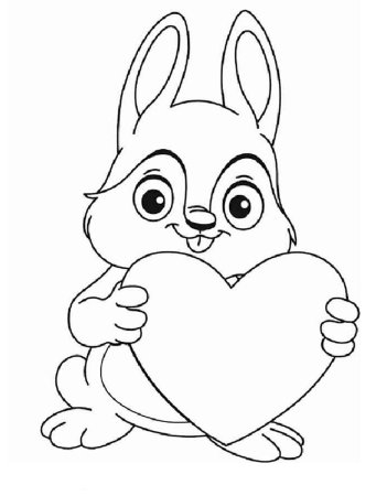 Раскраска зайчик