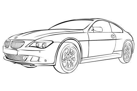 Раскраска Форд Мустанг gt 500