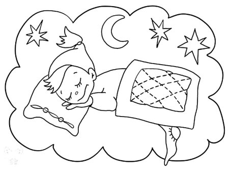 Ночь раскраска для детей