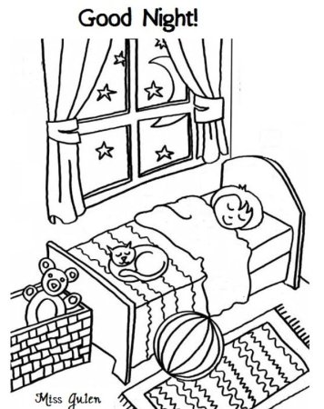 Раскраска утро