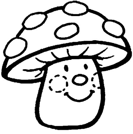 Мухомор раскраска