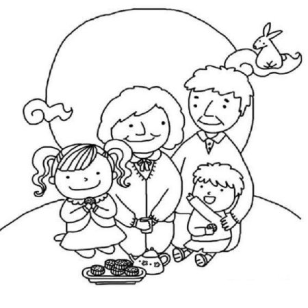 Счастливый день раскраска