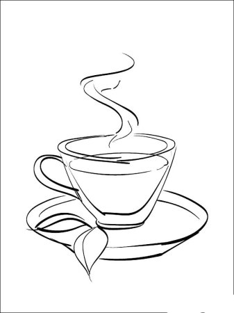 Чашка рисунок