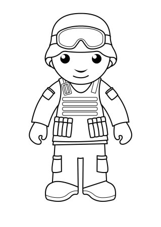 Солдатики раскраска