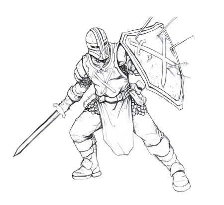 Раскраски. Воины