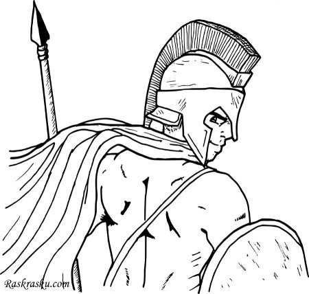 Богатыри. Раскраска