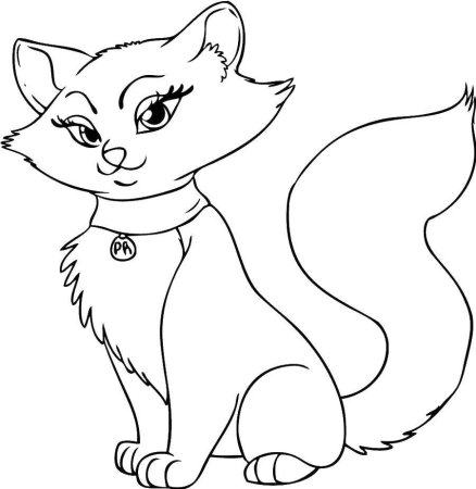 Кошки. Раскраска