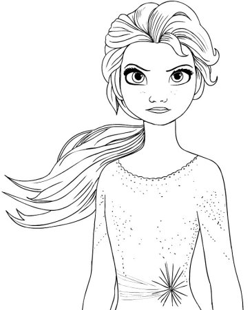 Принцессы Elsa raskraska