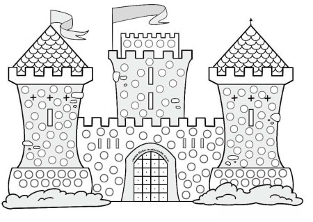Замок рисунок карандашом
