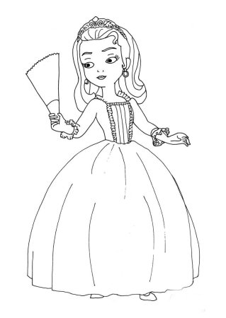 Раскраски для девочек принцессы