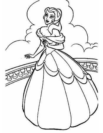 Раскраски Диснеевские принцессы Рапунцель