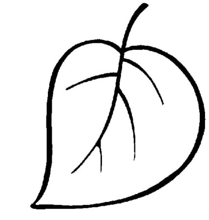 Листья раскраска для детей