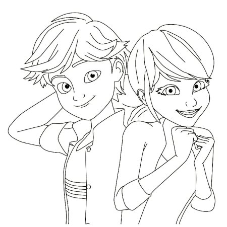 Леди баг и супер-кот raskraska