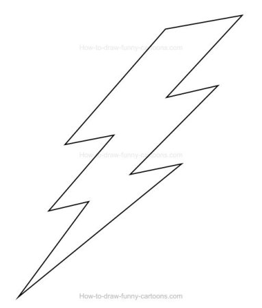 Молния контур