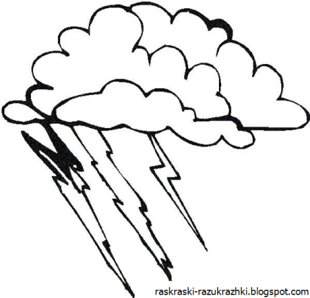 Раскраска явления природы для детей