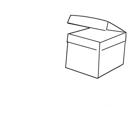 Коробка раскраска для детей