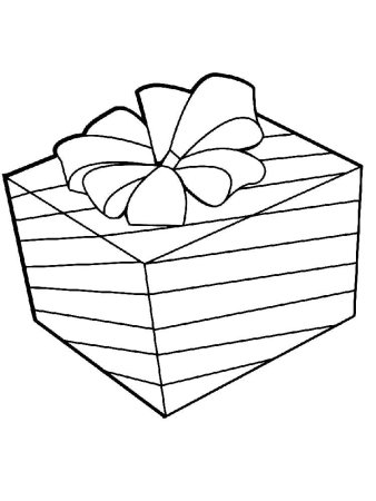 Подарок раскраска
