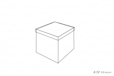 Подарок раскраска на прозрачном фоне