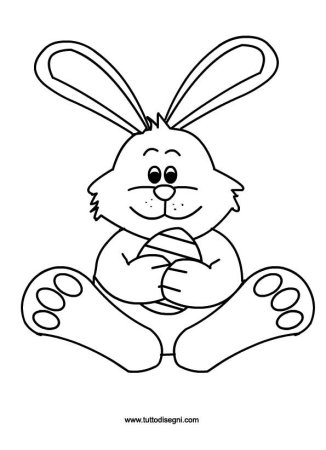 Раскраска зайчик