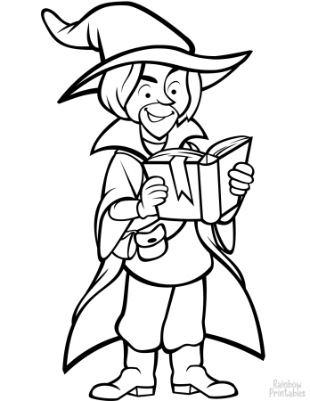 Волшебник раскраска
