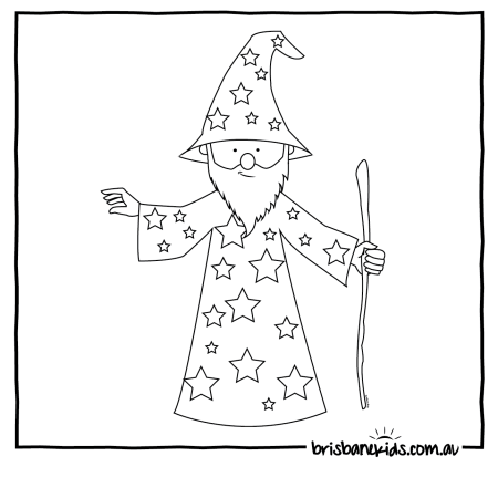 Злой волшебник раскраска