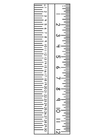 Линейка для раскрашивания