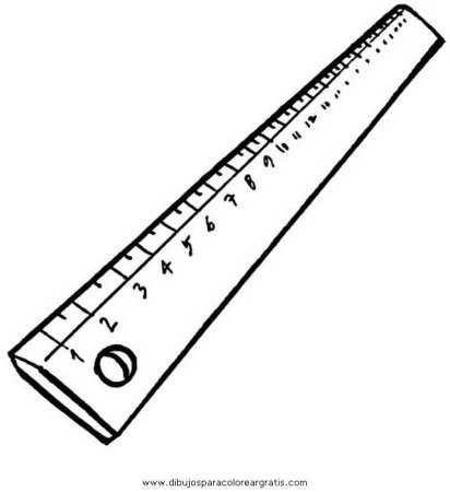 Линейка раскраска для детей