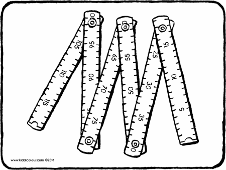 Линейка раскраска