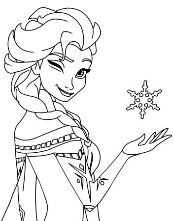 Принцессы Elsa raskraska