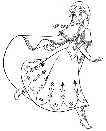 Раскраска Anna Elsa