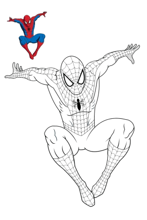 Разукрашки человек паук том Холланд