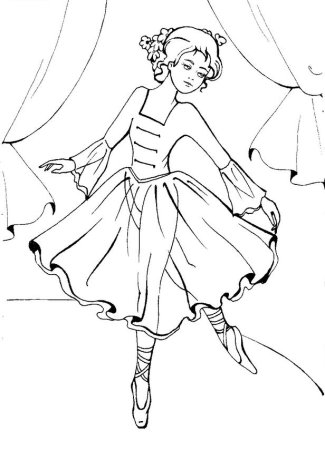 Балет Жизель раскраска