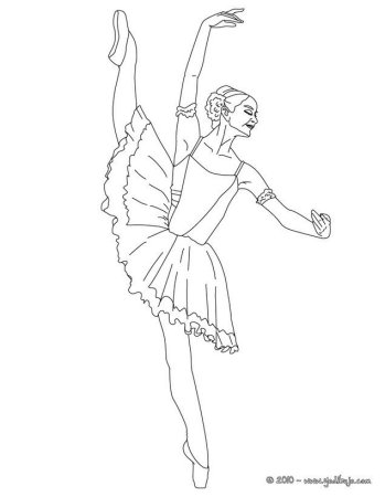 Раскраска Барби балерина