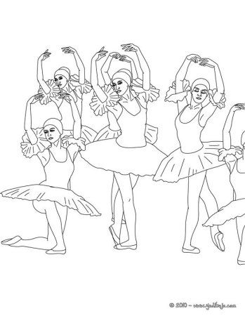 Балерина раскраска для детей