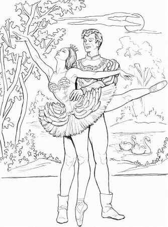 Раскраска балет