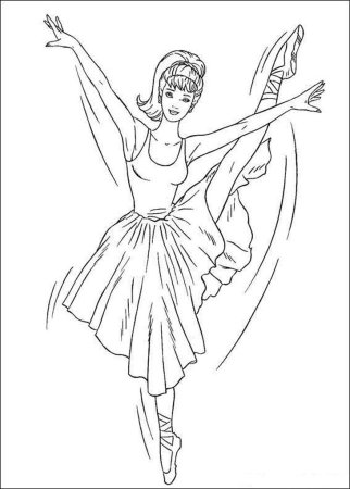 Танцор раскраска