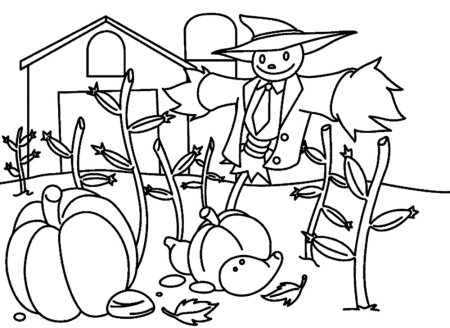 Огород раскраска для детей