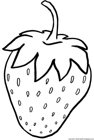 Ягоды раскраска для детей
