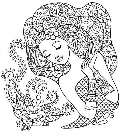 Раскраски антистресс для девочек