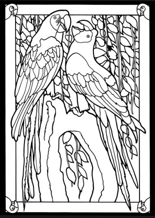 Витраж раскраска для детей