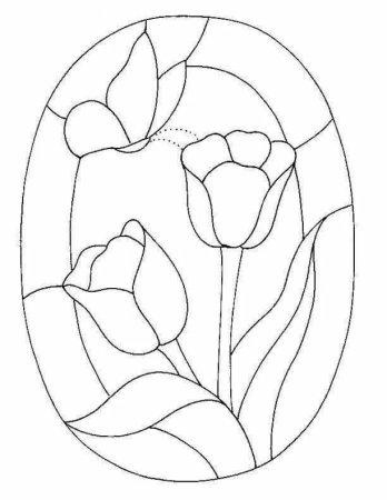 Витраж раскраска