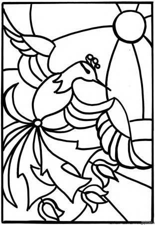 Трафарет для витража для детей