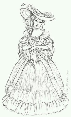 Раскраска женщина