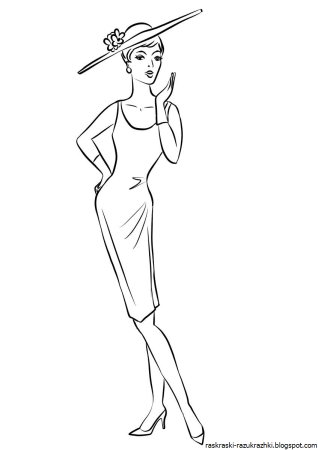 Раскраска. Барби