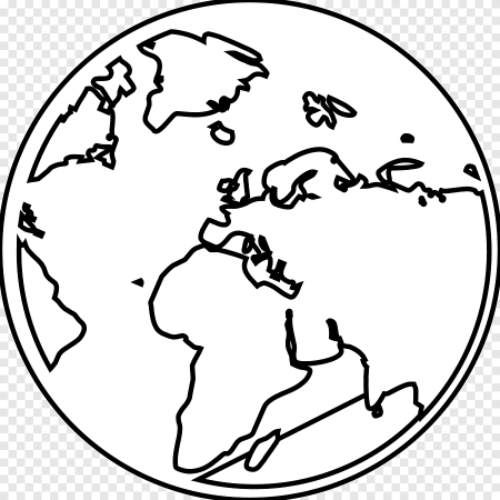Контур материков планеты