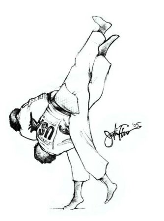 Дзюдо раскраска для детей